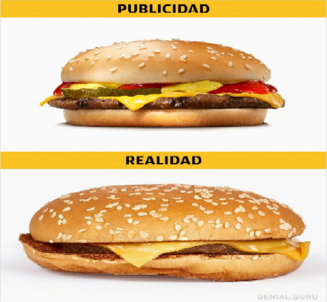10 Imágenes De Fastfood: Publicidad Vs Realidad