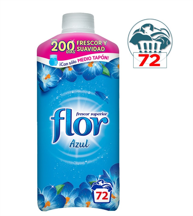 suavizante flor azul