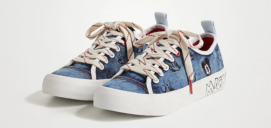 zapatilla denim mickey desigual el corte ingles