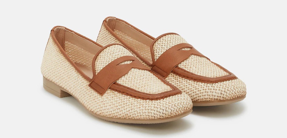 mocasines rafia beige hispanitas