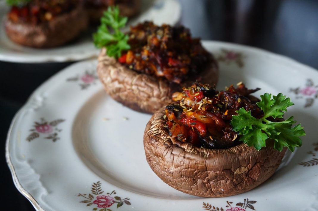 champiñones rellenos