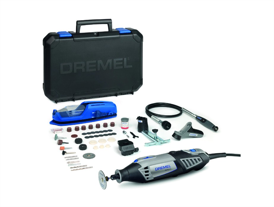 Mini Herramienta eléctrica Dremel 4000 + 65 accesorios + 4 complemento