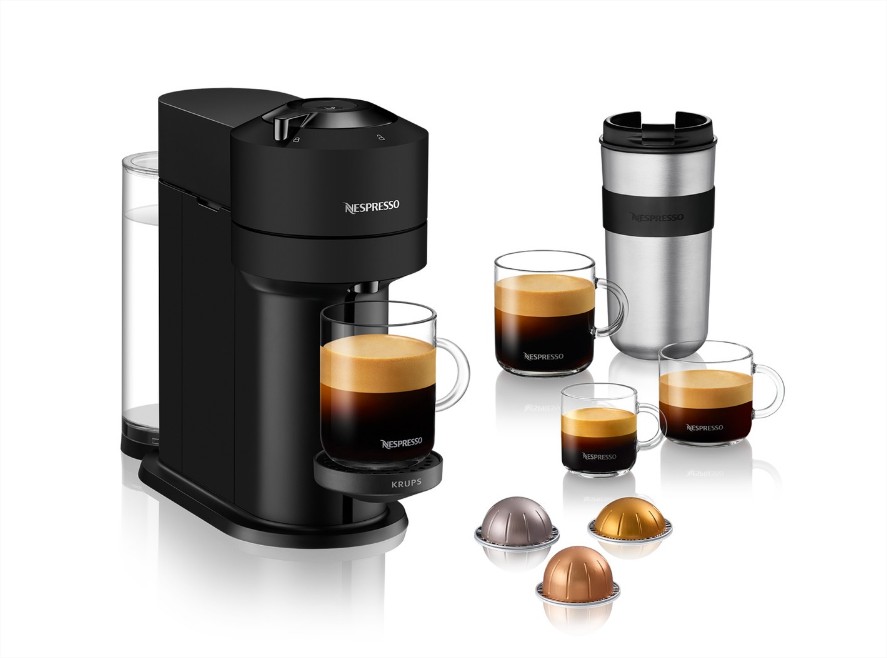 Cafetera de cápsulas Nespresso Krups Vertuo Next para cápsulas Nespresso Vertuo el corte inglés