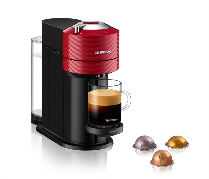 Cafetera de cápsulas Nespresso Krups Vertuo Next para cápsulas Nespresso Vertuo