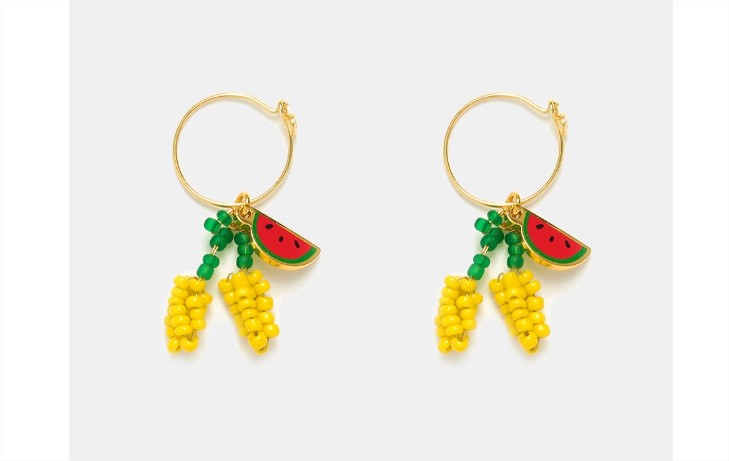 Pendientes de aro Frutas