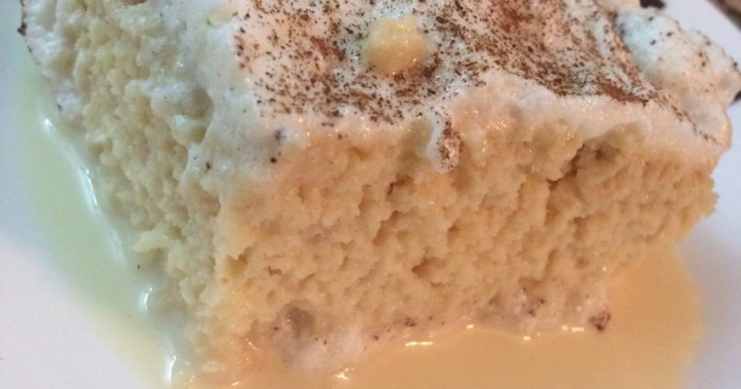 Bizcocho tres leches la receta ideal para comerlo estando a dieta