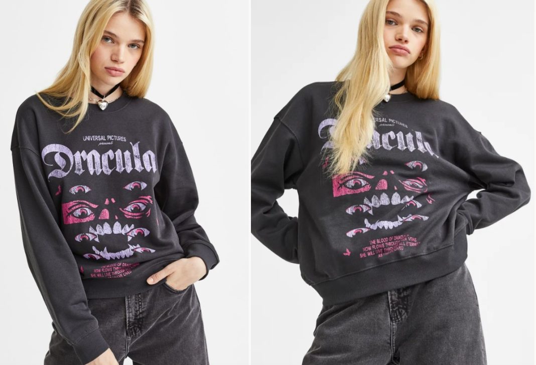 Sudadera estampada de Drácula