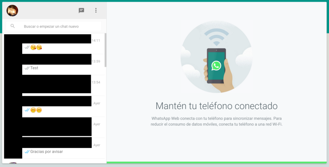 Cerrar la sesión de WhatsApp Web