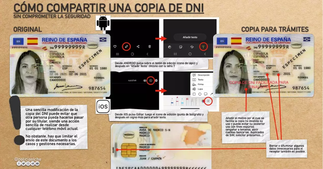 ¿Cuál es el truco de la Policía Nacional para compartir el DNI de manera segura?