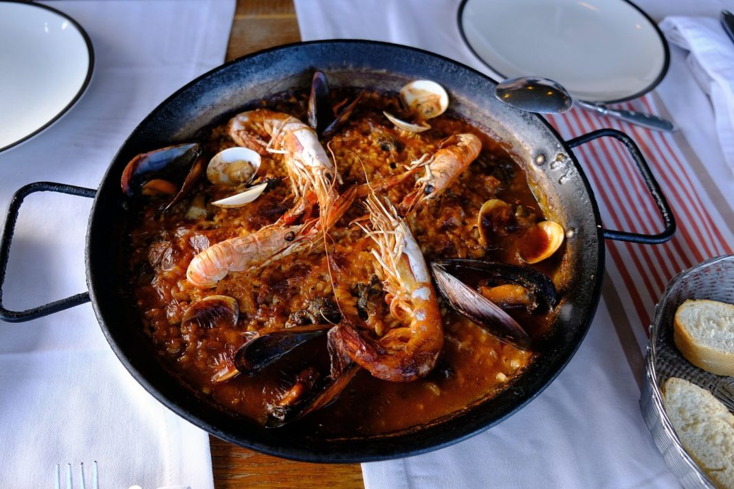 Arroz con camarones