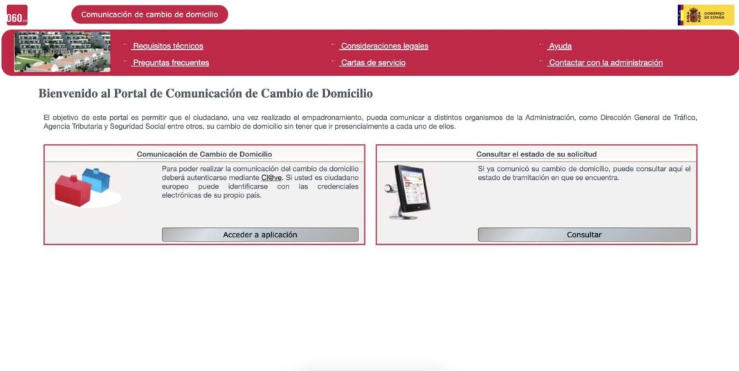 ¿Cómo puedo solicitar el estatus de la solicitud de cambio de dirección?