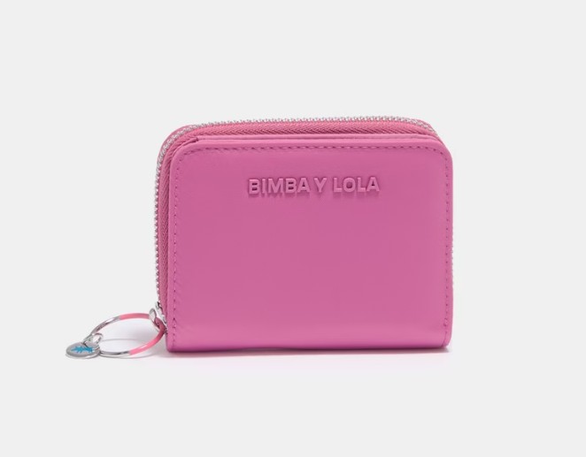 Cartera solapa nylon rosa el corte ingles