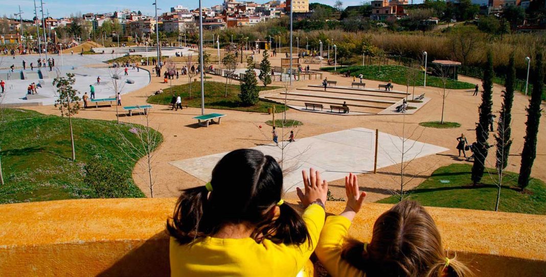 El Parque Polivante Francesc Maciá en Barcelona