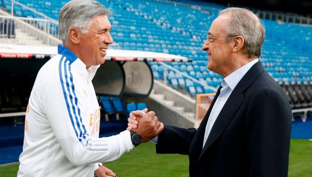 Ancelotti se arrodilla ante Florentino Pérez