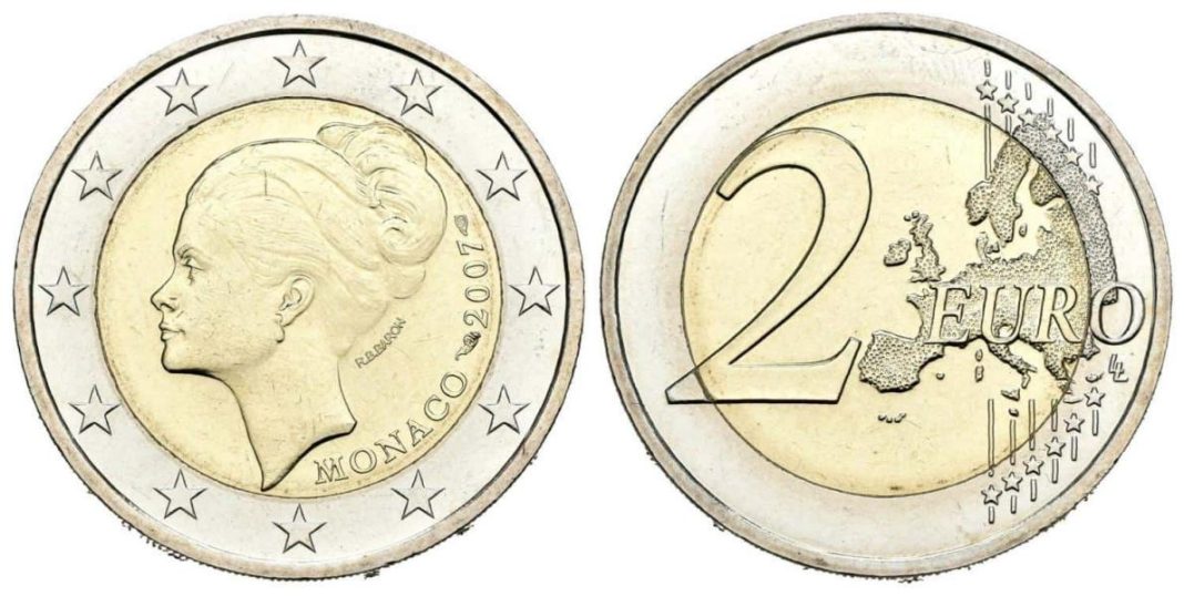 Moneda de 2 euros conmemorativa de Mónaco de 2007