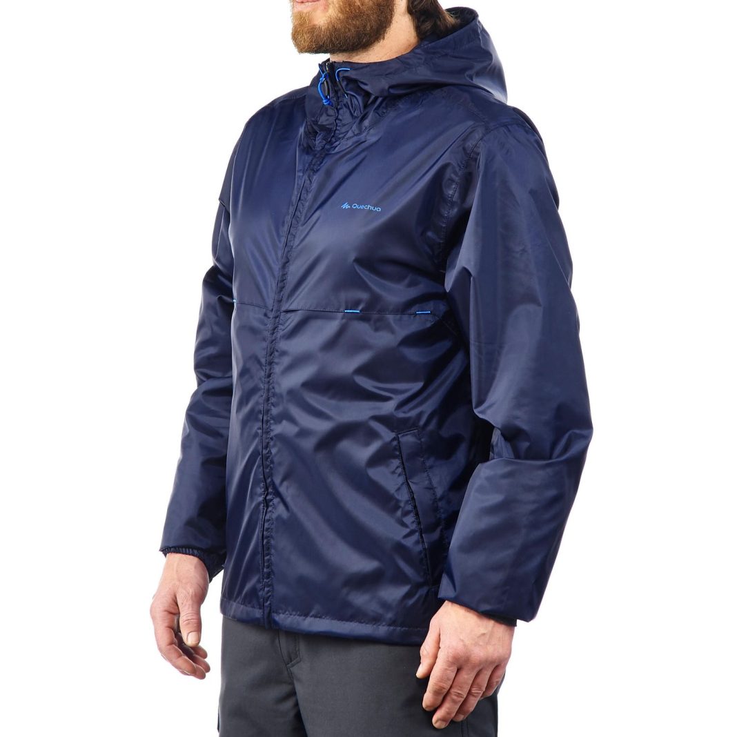 Chubasquero de montaña y trekking cremallera entera Hombre Quechua Raincut – Decathlon