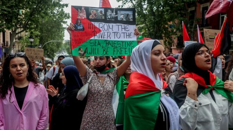 Nueva manifestación en Madrid para apoyar al pueblo de Palestina