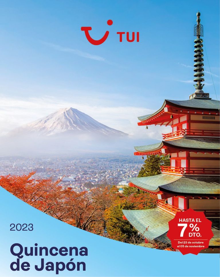 Japón continúa en auge y TUI repite campaña con hasta un 7% dto. en toda la programación al país nipón