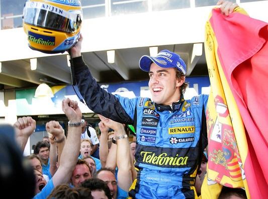 Aniversario de Fernando Alonso bicampeón mundial de Fórmula 1 en 2006