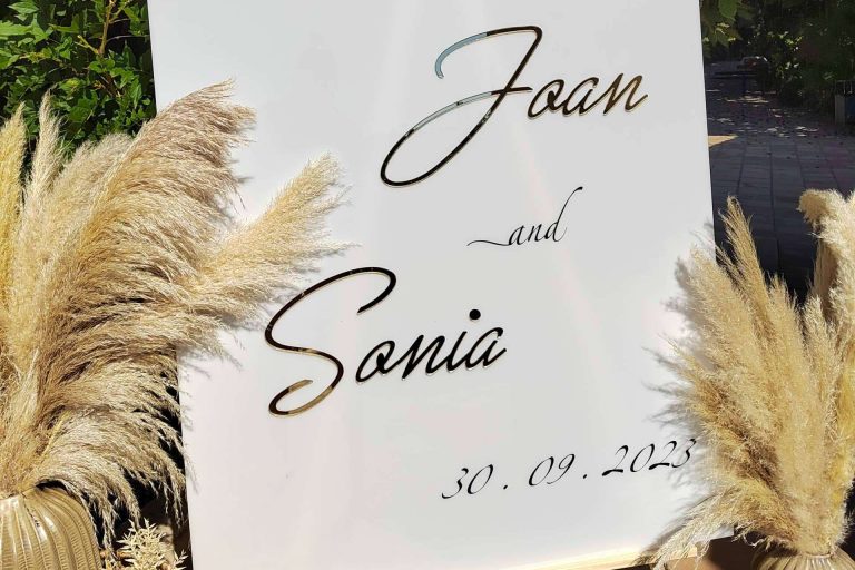 Productos personalizados para bodas con los detalles de Arte Molón