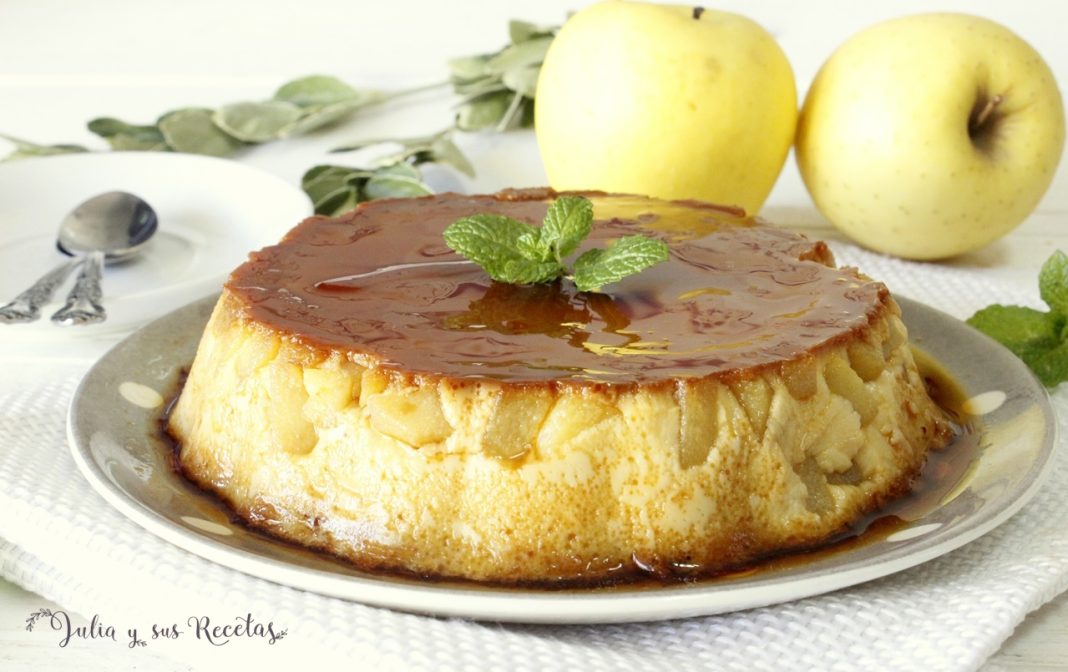 El postre ideal: receta rápida de Flan de Manzana