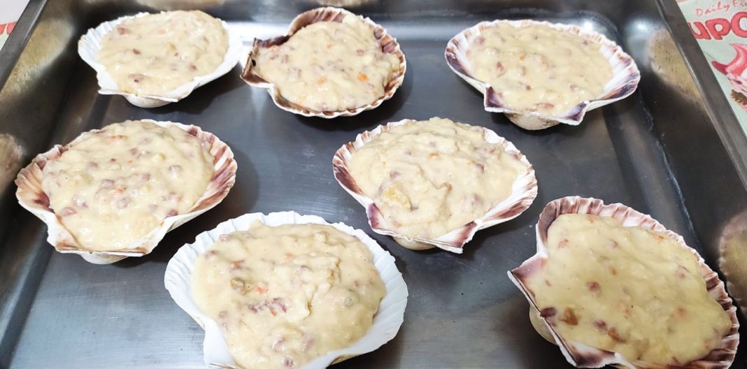 Receta gallega tradicional: Vieiras rellenas y gratinadas al horno