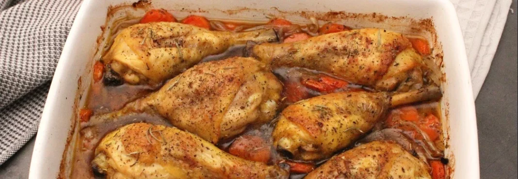 Receta fácil de preparar: muslos de pollos al horno con patatas