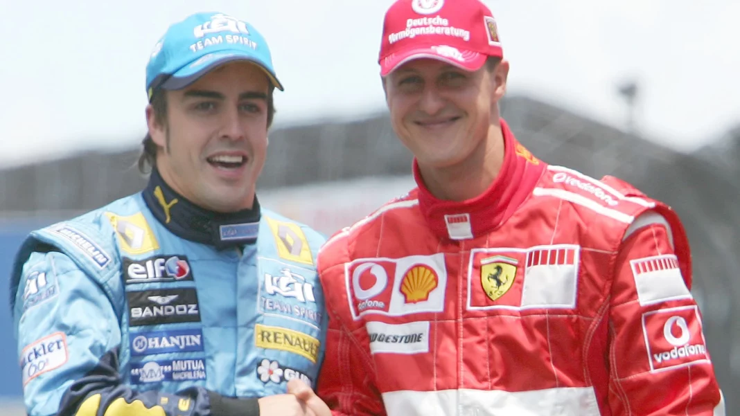 Fernando Alonso y Michael Schumacher