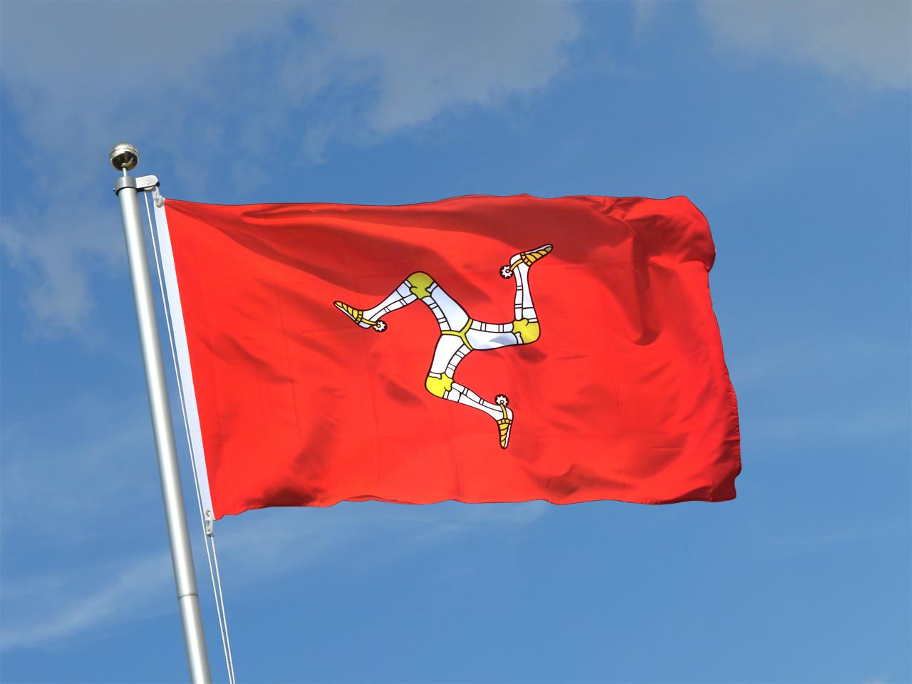 La Bandera De Isle Of Man: Tres Piernas En Movimiento