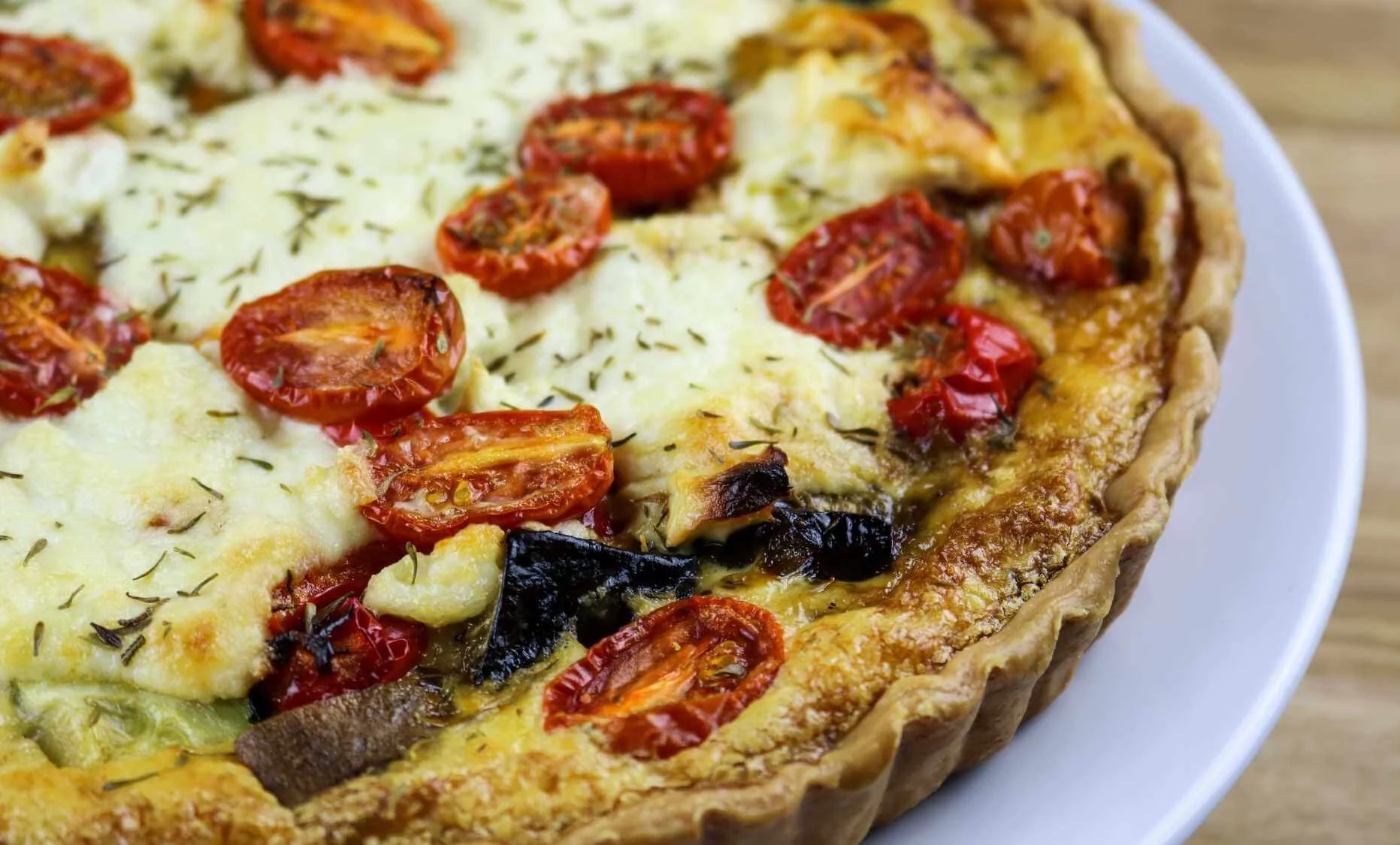 Tarta Salada De Berenjena Tomate Y Queso Receta Para Pecar Con Buen Gusto