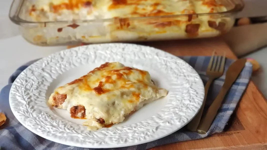 Preparación de la bechamel y montaje