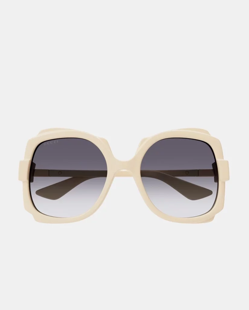 Gafas De Sol De Mujer Mariposa En Blanco Con Lentes Degradadas