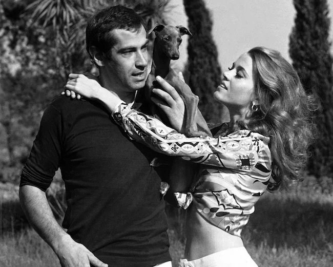 Roger Vadim And Jane Fonda Rome 1967 Cropped