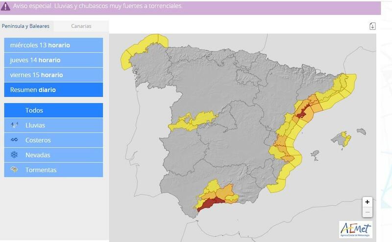 Mapa Tiempo Aemet