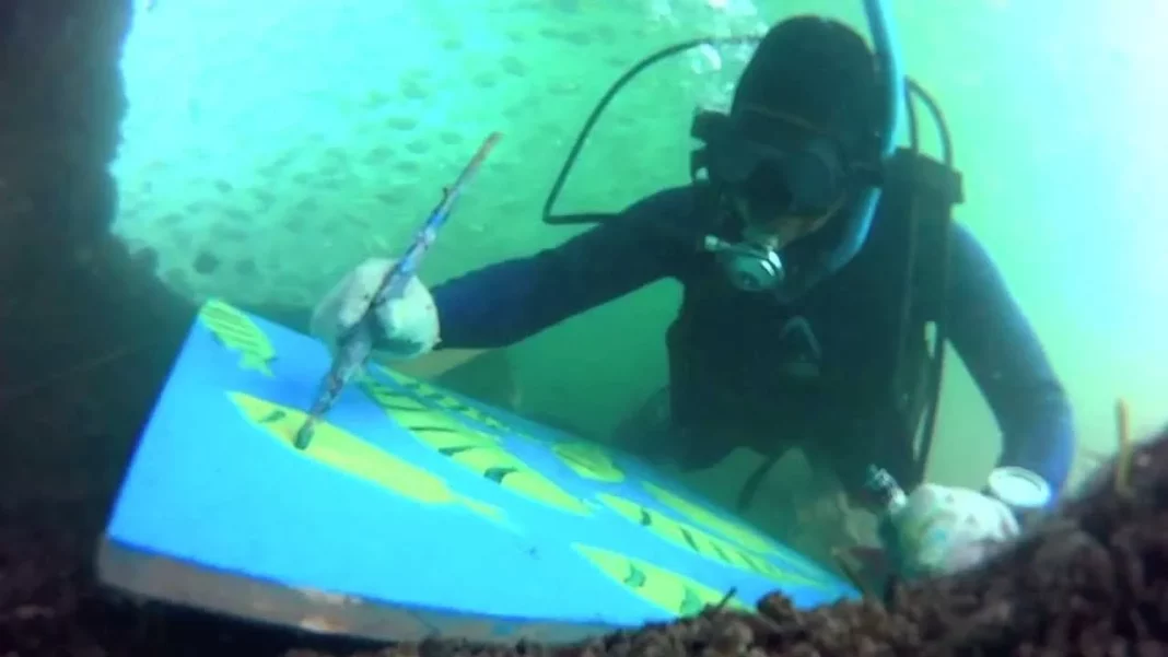 La preparación: arte y buceo unidos