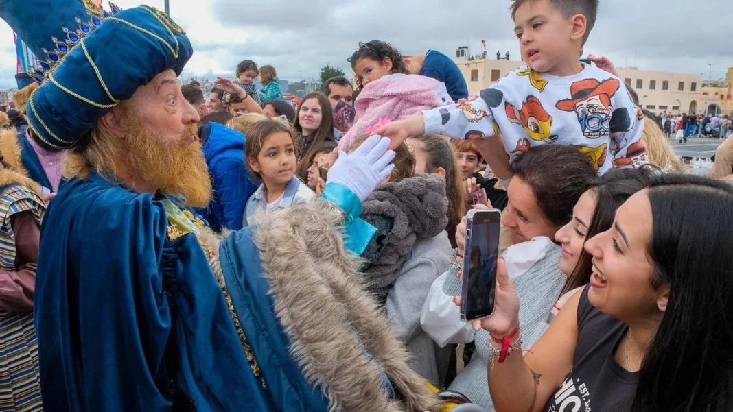 Magia de Reyes en el muelle de Santa Catalina