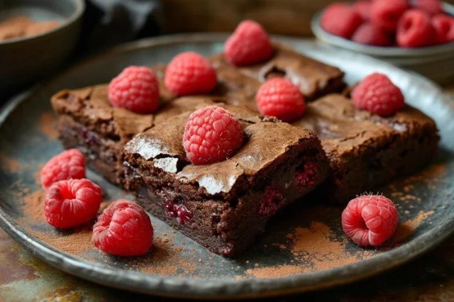 Irresistibles Brownies De Chocolate Y Frambuesa Para Sorprender A Tu Pareja En San Valentín