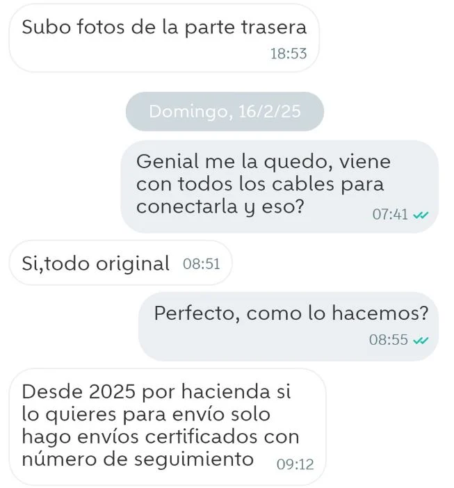 Captura Conversacion Wallapop