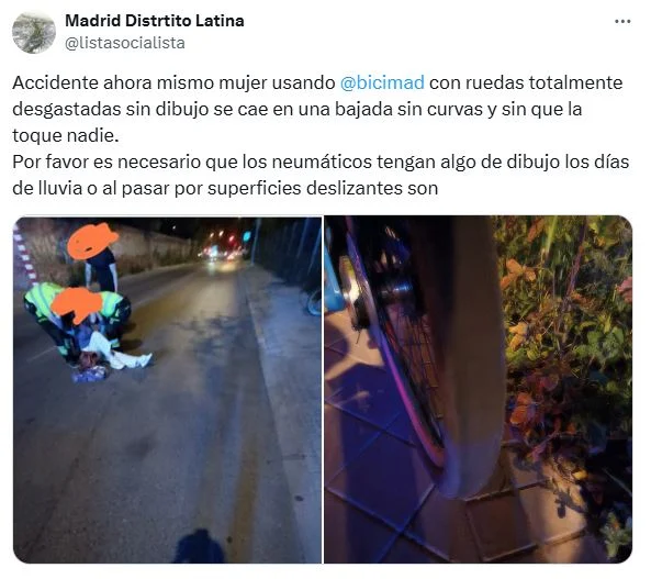 Caso Accidente Bicimad Twitter